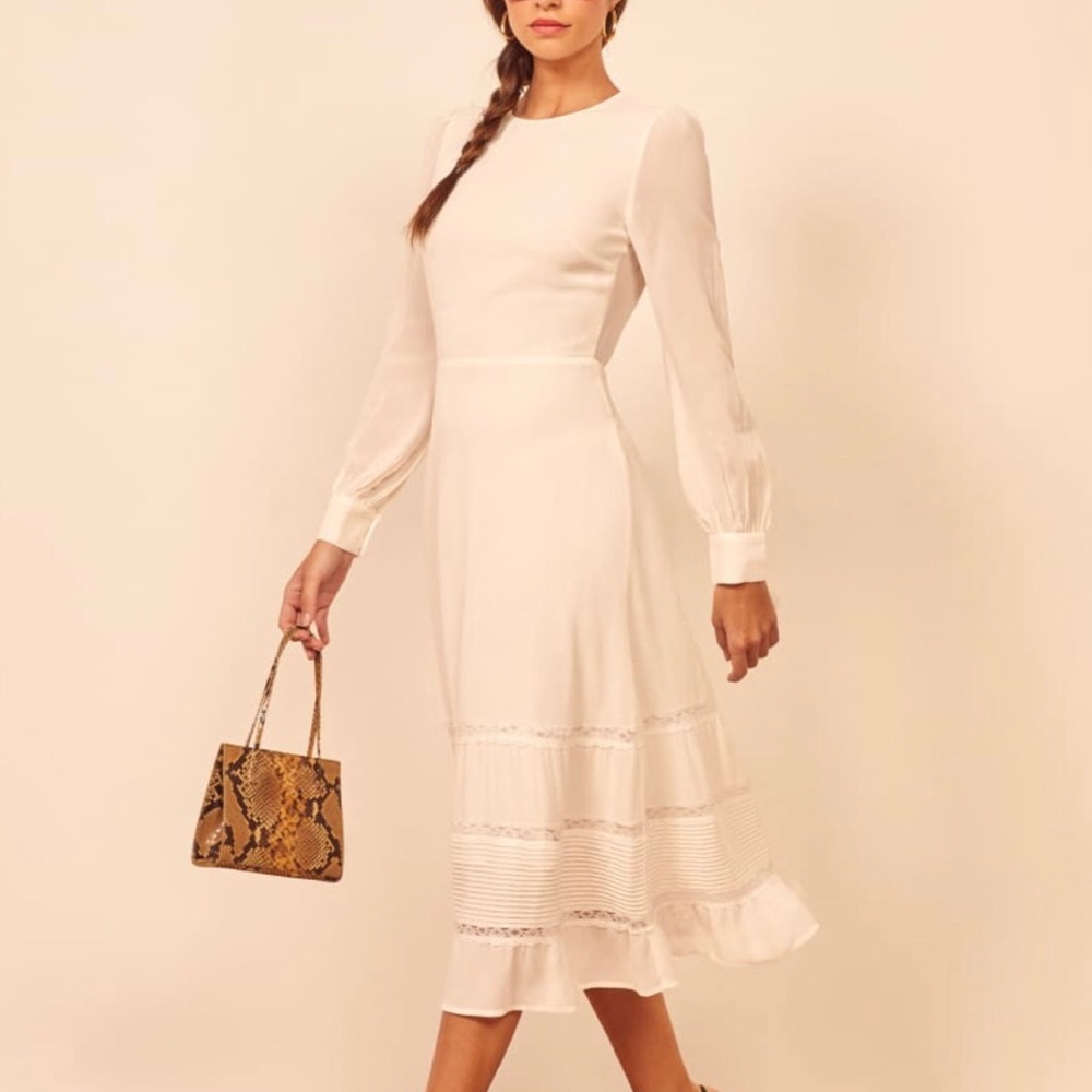 Reformation Valerie Dress || Ivory